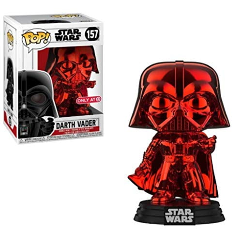 Star Wars Darth Vader Exclusive #157  ** SOLD OUT ** Red Chrome Funko Pop 