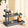thumbnail image 2 of MMJ Wooden 3-Tier Serving Tray Display Rack Tea Set Cup Organizer Perfume Stand Desktop Storage 12.4x8.86x6.1in, 2 of 6