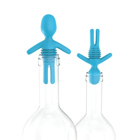 

Bruce Blue Bottle Stopper and Wine Preserver by True Zoo