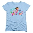 thumbnail image 4 of Popfunk Dora The Explorer Good Times With Good Friends Women's T Shirt, Light Blue, X-Large, 4 of 5