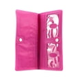thumbnail image 4 of Big Skinny Thin Executive Checkbook Bifold Wallet with Zippered Pocket, Fuchsia, 4 of 6