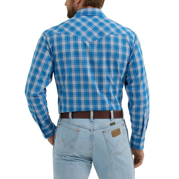Wrangler® Men's Long Sleeve Epic Soft Woven Shirt, Sizes S