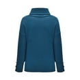 thumbnail image 5 of Wsevypo Womens Oversized Long Sleeve Winter Turtleneck Chunky Pullover Sweater, 5 of 6