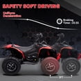 thumbnail image 3 of TROPOW Electric Ride On Cars with Remote Control,12V Kids ATV 4 Wheeler, Electric Ride On Car with 2x35W Motor, Remote Control, LED Lights, Spring Suspension, Treaded Tires, Music, USB & AUX, 3 of 7