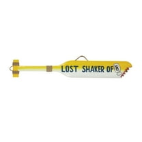 Lost Shaker of Salt Paddle Wall Art Sign - Yellow