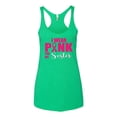 thumbnail image 2 of Wild Bobby, I Wear Pink for My Sisiter Survivor Awareness Tri-Blend Racerback Tank Top, Envy, Small, 2 of 3