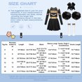 thumbnail image 6 of Sxiwei Girls Cheerleading Uniform Long Sleeve Leotard Dress Cheer Leader Outfits Performance Costume B Blue 12, 6 of 6