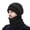 Black, variant on Extended Winter Hat Thermal Knit Scarf for Extreme Cold Weather Outdoor Unisex Protective Earflap
