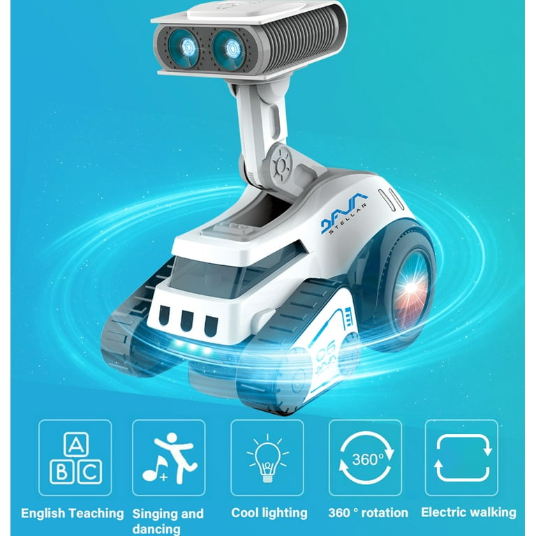 Lvelia Robot Toy for Kids, Dancing, Music, LED Eyes, Adjustable