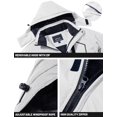thumbnail image 4 of Chaqueta TACVASEN para esquí, invierno, resistente al agua, para hombre, color blanco, talla M, 4 of 7