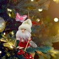 thumbnail image 3 of Esquí Papá Noel Adornos de Navidad Papá Noel Muñeco de nieve Elk Esquiador Gnomo Muñeca Árbol de Navidad Colgante Colgante Aficionados a los deportes al aire (A, 2 piezas), 3 of 5