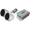 Pyle Motorcycle Speaker and Amplifier System - 100 Weatherproof W/ Two 3" Waterproof Speakers