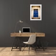 thumbnail image 3 of Berzel, Erin 13x18 White Modern Wood Framed Museum Art Print Titled - Blue Door in Paris, 3 of 4