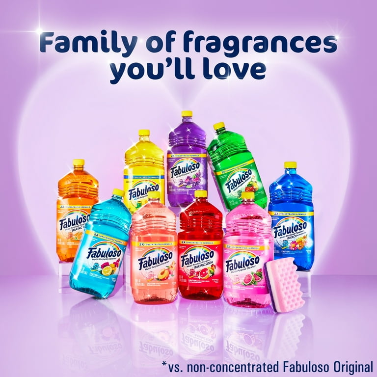 Fabuloso Multi-Purpose Cleaner Concentrate - 128 Oz Bottle (Pack Of 4), Makes 64 Gallons Each