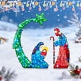 thumbnail image 5 of Outdoor Nativity Scene Set, Lighted Mini Christmas Table Decor, Nativity Scene Decoration for Holiday Winter Lawn, Garden & Indoor Display, 5 of 9