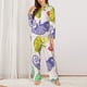 thumbnail image 2 of Fotbe Cute Chameleons Conjunto de Pijama de Manga Larga para Mujer con Estampado, Ropa de Dormir de 2 Piezas, Conjunto de Casa Suave y Cómodo con Bolsillos-Medium, 2 of 7