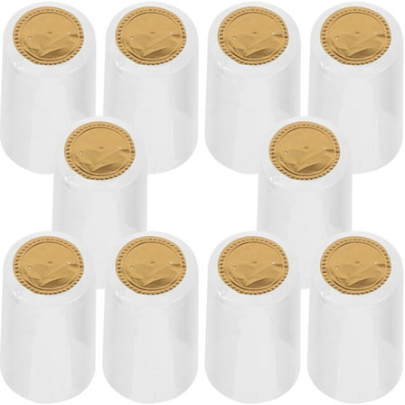 100 Pcs Red Wine Plastic Cap Wine Bottle Heat Shrinkable Film Heat Shrink Bottle Seal A Banquet Sealers