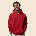 thumbnail image 4 of Dalix UFO Embroidered Fleece Zip Hoodie Cold Fall Winter Mens in Red L Large, 4 of 5
