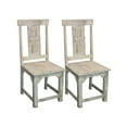 thumbnail image 3 of Moti Benedict 18" Farmhouse Solid Wood Dining Chair in White Wash (Set of 2), 3 of 9