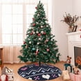 thumbnail image 7 of Sikiie Pixel Heart Winter 30-48 inches {designName} Print Christmas Tree Skirt Snowman Xmas Tree Skirt with Edge Christmas Decorations for Holiday Party-48", 7 of 7