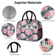 thumbnail image 4 of Womens Pioneer Flower Floral Print Pattern Lunch Box for Work,Insulated Lunch Bag for Women,Loncheras Para Mujer,Leakproof Adult Lunch Bag for Work,Beach,Travel,Picnic,Camping, 4 of 7