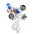 thumbnail image 3 of Globos de aluminio con números y cohetes de astronauta para fiestas temáticas del espacio exterior, decoraciones para fiestas de cumpleaños de niños, suministros para fiestas de baby shower para niños, 3 of 5