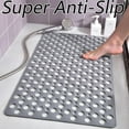 thumbnail image 5 of Casa and Beyond Shower Mat, Secure Shower Mat, Non Slip Mat for Textured Shower, Soft Machine Washable Non Slip Bathtub Mat, Quick Easy Dry (Gray, 21" x 21"), 5 of 7
