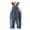 Blue-2103, variant on KIDSCOOL SPACE Little Girl Boy Ripped Denim Cute Slim Pants Jean Overalls,Deep Blue,6-12 Months