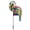 Neon Colorblock with Flag, variant on In the Breeze 2613 — 13-inch Fiesta Double Spinner with Wind Sail — Colorful Pivoting Wind Spinner for Yards and Gardens