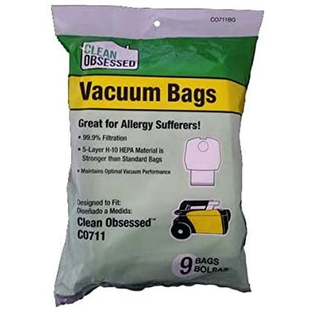 Clean Obsessed CO711 Canister HEPA Vacuum Bags
