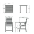 thumbnail image 5 of Highwood's 42" x 42" Square 5-pc Weatherly Dining Set - Counter Height, Outdoor, Eco-friendly, Synthetic Wood, 5 of 5