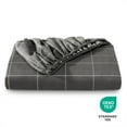 thumbnail image 6 of Bare Home Luxury 1800 Collection Fitted Sheet, Ultra-Soft, Deep Pocket, Queen, Grid - Gray/White, 6 of 6
