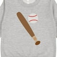 thumbnail image 3 of Inktastic Baseball Bat and Ball Toddler Sweatshirt, 3 of 4