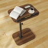 Sofa Couch Arm Table Tv Tray Small Bed Stand C Shaped Side End Tables for Living Room Bedroom Bedside Rustic