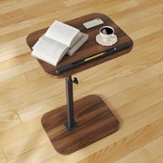Sofa Couch Arm Table Tv Tray Small Bed Stand C Shaped Side End Tables for Living Room Bedroom Bedside Rustic