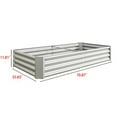 thumbnail image 6 of Raised Garden Bed Outdoor, 6×3×1Ft , Metal Raised Rectangle Planter Beds For Plants, Vegetables, And Flowers - Silver, 6 of 9
