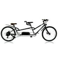 thumbnail image 3 of Raiatea 500W Tandem E-bike, 7-speed, Disc Brake, 48V 17.5AH Battery, 20mph, 40mi, for Women, Men, Black, 3 of 7