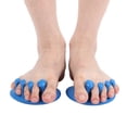 thumbnail image 4 of Correct Toes, Light Weight Large Friction Force Toe Straightener Dot Grid Design  For Indoor For Home For Outdoor Blue, 4 of 8