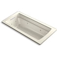 thumbnail image 1 of Kohler K-1949-H Archer 66" Drop In Acrylic Soaking Tub - Off White, 1 of 3