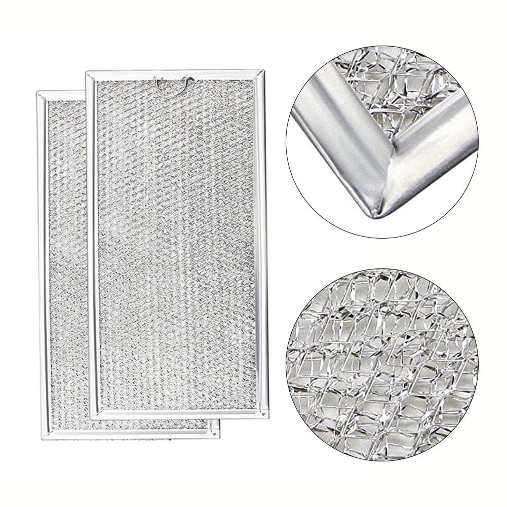 Ana 2PCS Aluminum Microwave Oven Grease Filter For W10208631A WB06X10596 Kitchen Cooking Hood Filters Metal Microwave Filter Home Decor