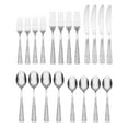 thumbnail image 2 of Cambridge 20-Piece Sandblast Stainless Steel with Sleek Chrome Ribbon Accents Handle (Service for 4), 2 of 2