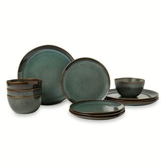 Yellowstone Kayce 12-Piece Reactive Ceramic Dinnerware Set