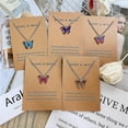 thumbnail image 2 of Women Necklace Butterfly Shape Good Workmanship Creative Alloy Women Pendant For Gift--Sky Blue-Model code 29828 Sky Blue, 2 of 5