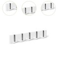 thumbnail image 3 of Wall Mounted Coat Rack Decor Wall Hanger Hooks for Entryway Mudroom Bathroom White 4 Hooks, 3 of 5