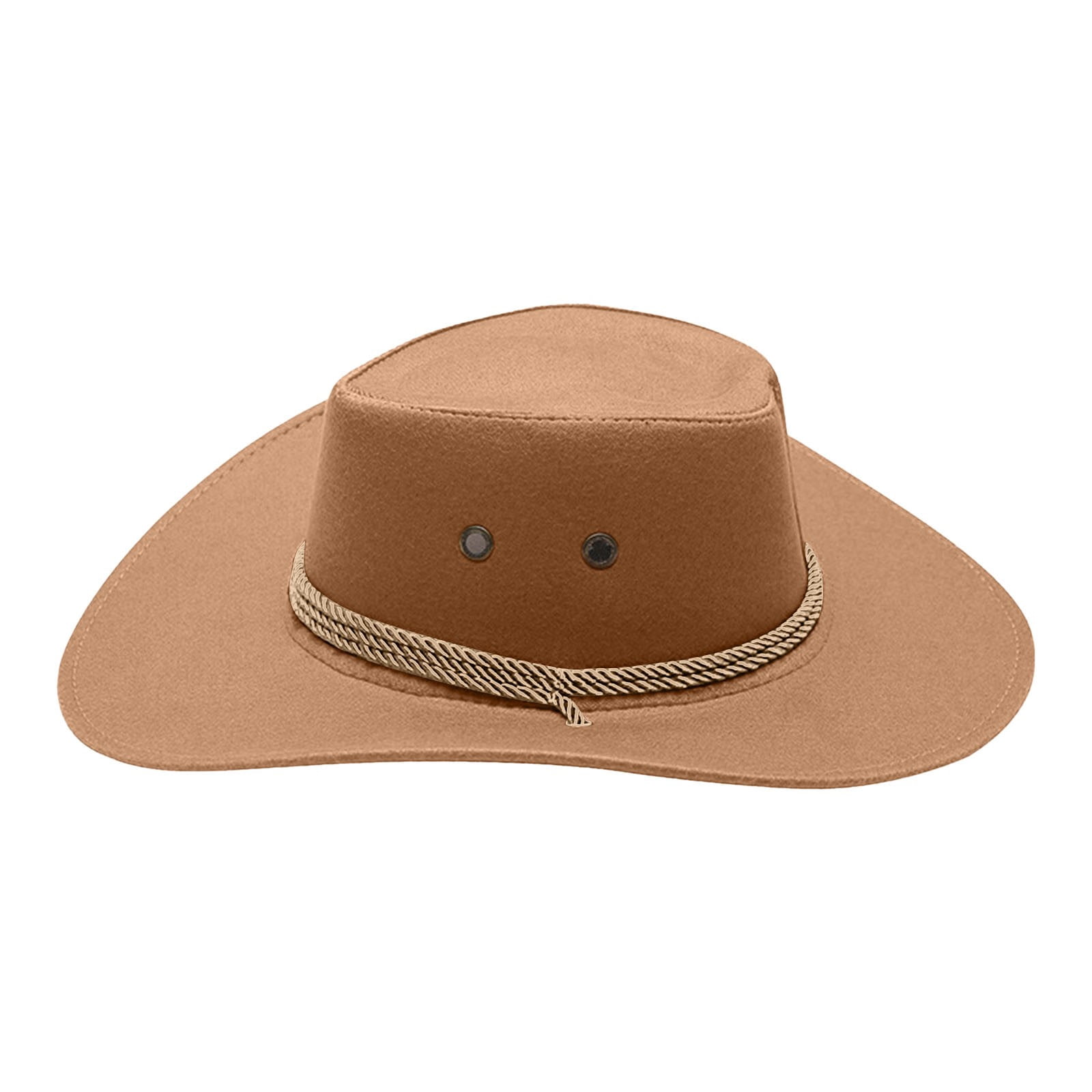 Shapeable Wide Brim Felt Cowboy Hat for Women Men with Belt Buckle Straw Cowboy Ranch Ready Cowboy Hats Chapeau Cowboy Homme  main image 2