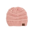 thumbnail image 1 of Thick Knit Oversized Beanie Cap Hat - Indie Pink, 1 of 1
