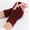 Wine, variant on Hand Warming Gloves Warming Gloves Women's Winter Fingerless Thermal Gloves, Knitted Gloves With Thumb Holes Batting Gloves Men