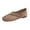 07#Khaki, variant on Women Soft Leather Square Buckle Mary Jane Flats Breathable Slip On Casual Daily Walking Shoes