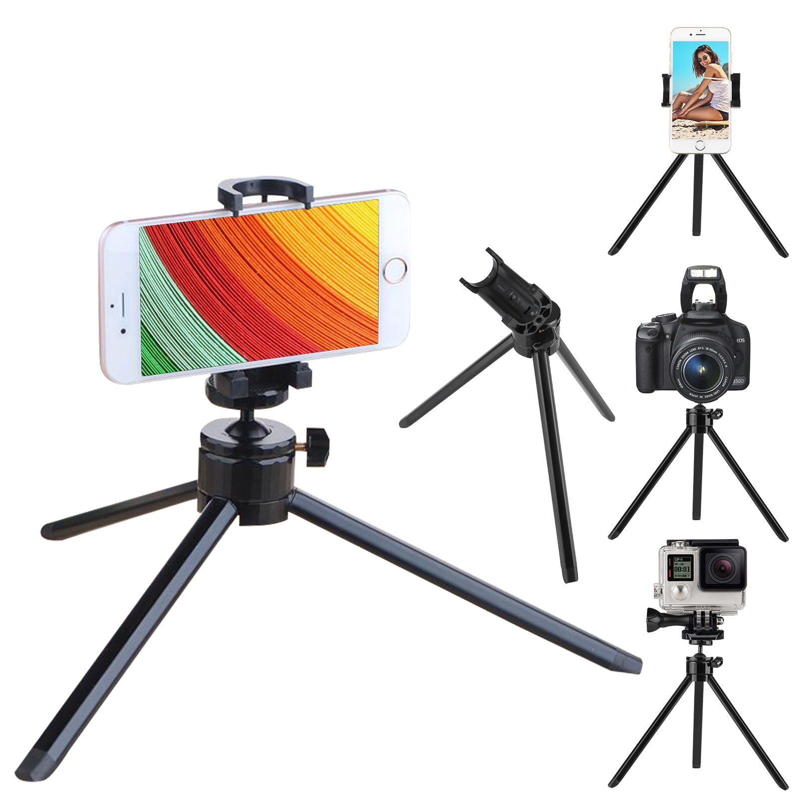 EEEkit Cell Phone Tripod Stand, Portable Desktop Cell Phone Camera