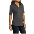 thumbnail image 4 of Yellow Rooster Womens Short Sleeve City Stretch Top Graphite XS, 4 of 4